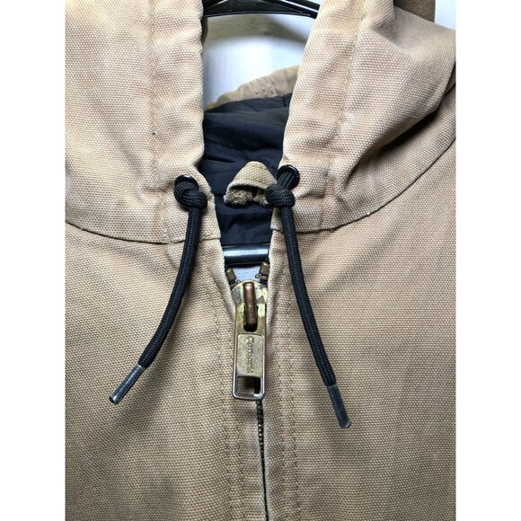 Carhartt Men's Hooded Canvas Work Jacket J280 2XL Quilted Flannel Lined, Canvas - Picture 6 of 16